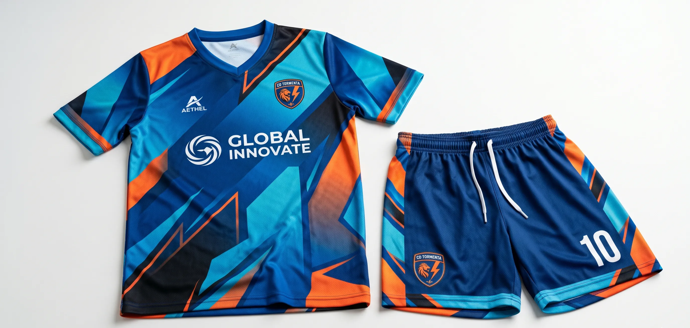 Camiseta deportiva sublimada full print con diseño de color de borde a borde